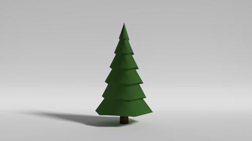 Pine Tree (low poly) preview image